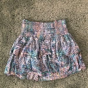 Pastel Ruffle Mini Skirt